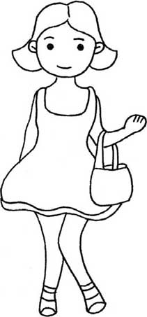 女青年简笔画