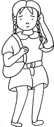 女青年简笔画