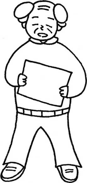 爷爷简笔画