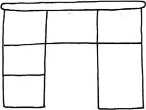 桌子简笔画