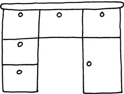 桌子简笔画