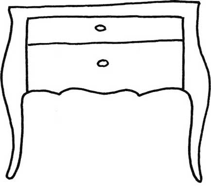 桌子简笔画