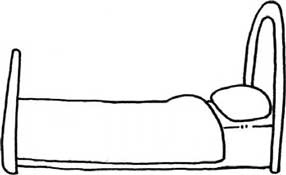 床简笔画