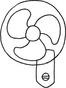 电扇简笔画