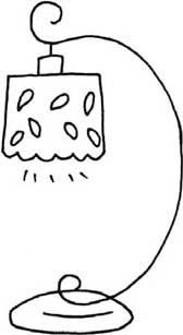 台灯简笔画