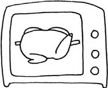 烤箱简笔画