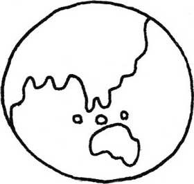 地球仪简笔画
