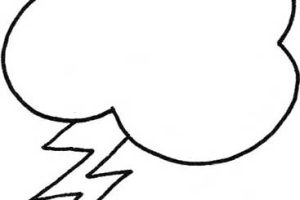 闪电简笔画