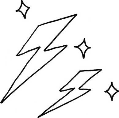 闪电简笔画