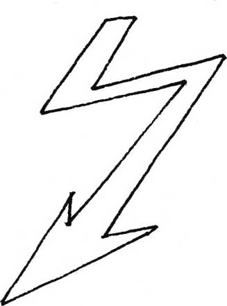 闪电简笔画