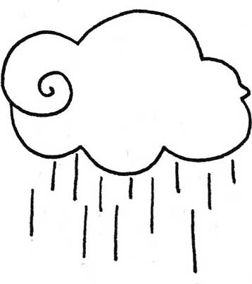 雨简笔画