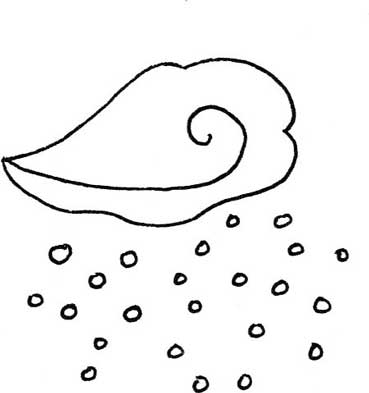 雨简笔画