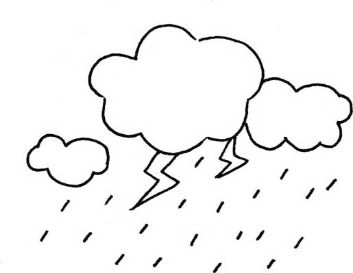 雨简笔画