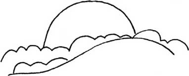 日出简笔画