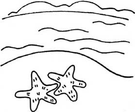 海边简笔画