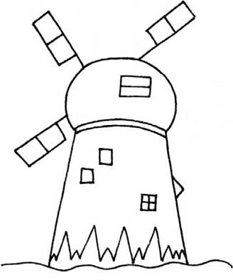 风车简笔画