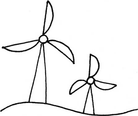 风车简笔画