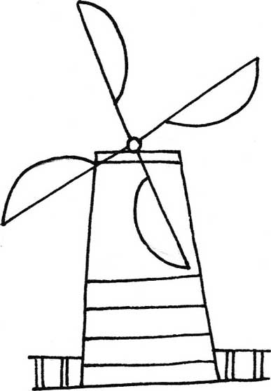 风车简笔画