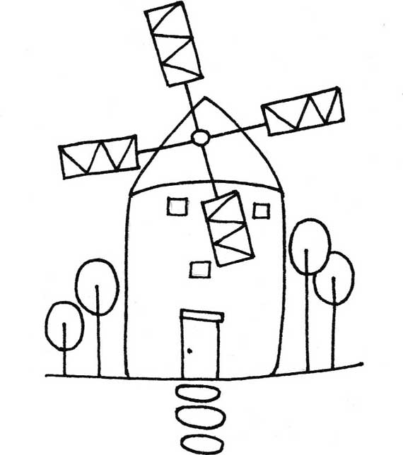 风车简笔画