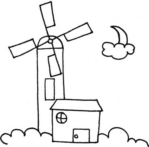 风车简笔画