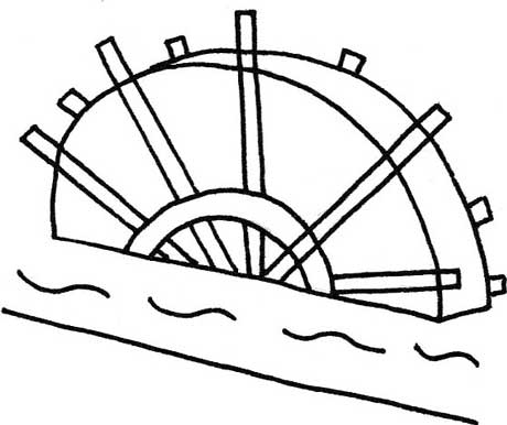 水车简笔画