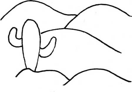 沙漠简笔画