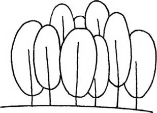 森林简笔画