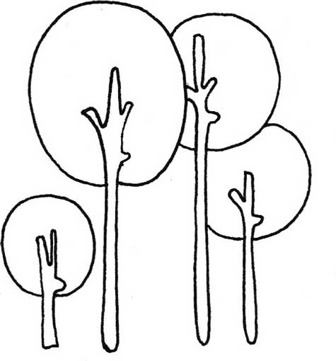 森林简笔画