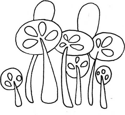 森林简笔画