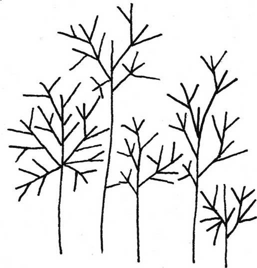 森林简笔画