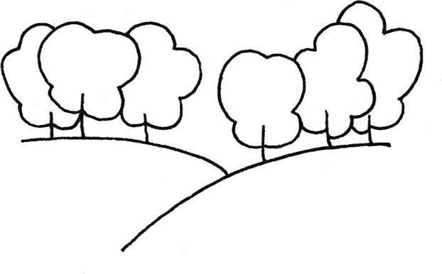 森林简笔画