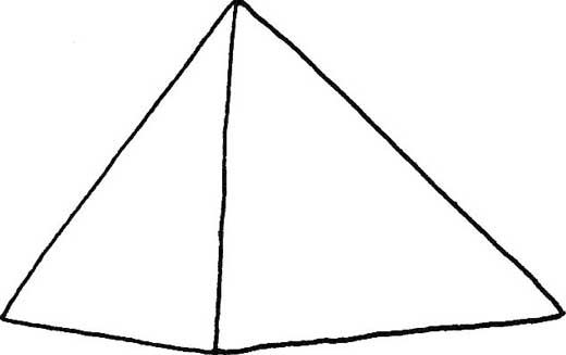 金字塔简笔画