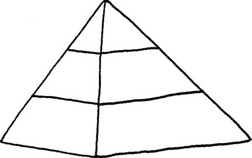 金字塔简笔画