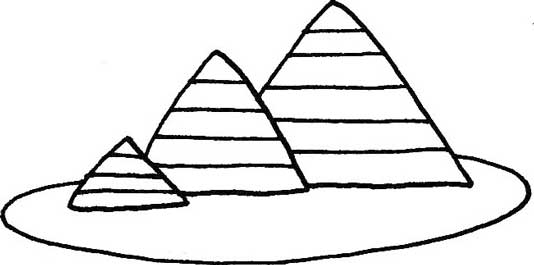 金字塔简笔画