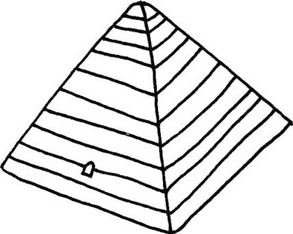 金字塔简笔画