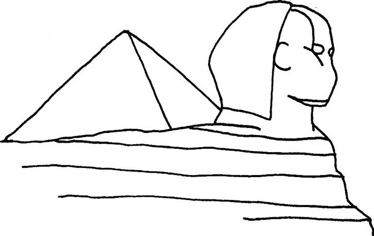 金字塔简笔画