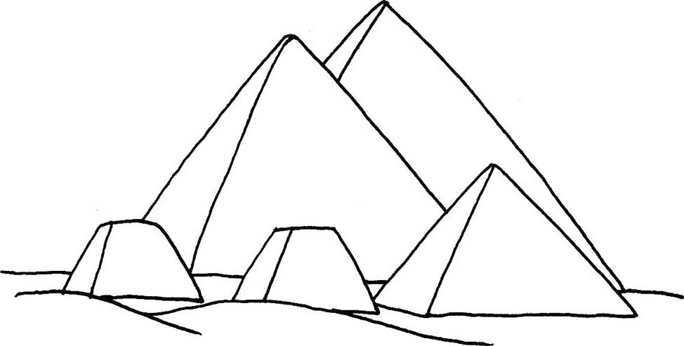金字塔简笔画
