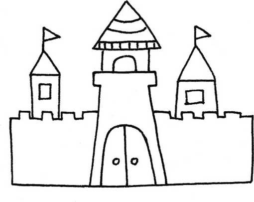 城堡简笔画