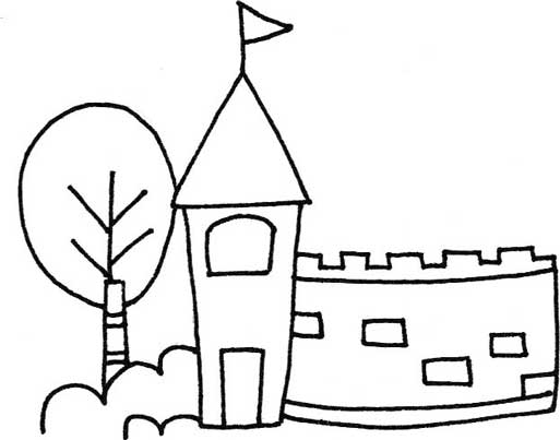城堡简笔画