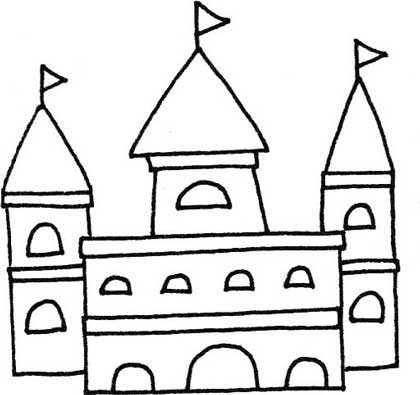 城堡简笔画