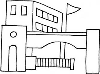 学校简笔画