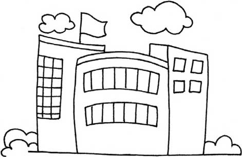 学校简笔画