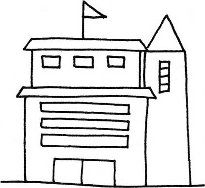 学校简笔画
