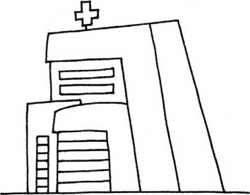 医院简笔画