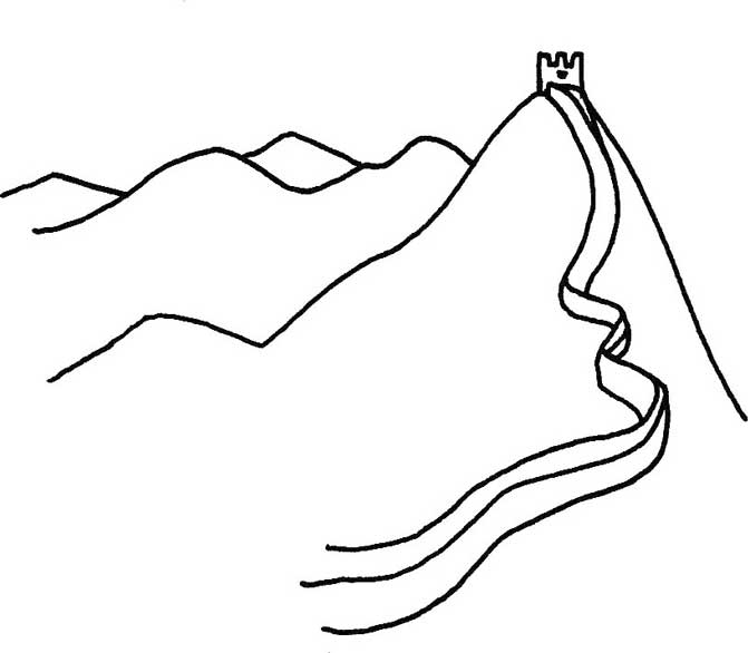 长城简笔画