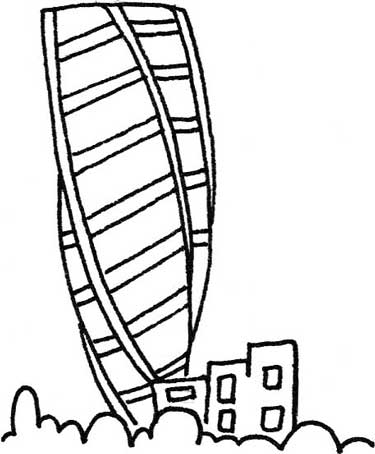 大厦简笔画