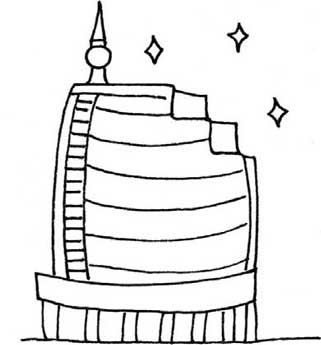大厦简笔画
