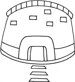 古代建筑简笔画
