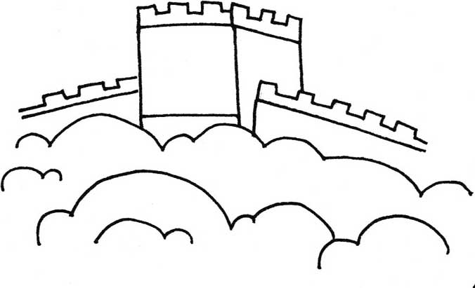 古代建筑简笔画