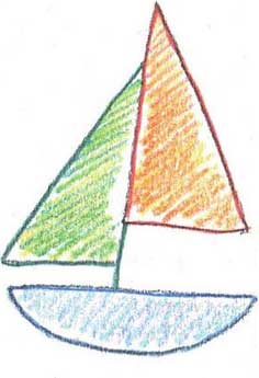 帆船简笔画